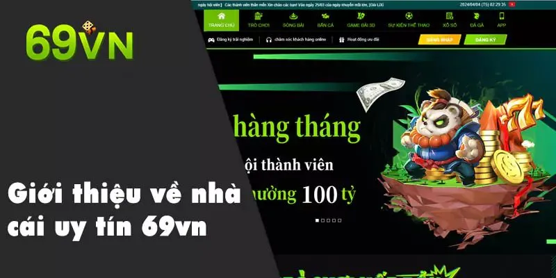 Nhà cái 69VN an toàn tuyệt đối