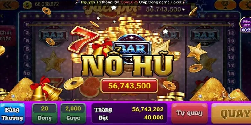 Nổ hũ (hay còn gọi là Slot Machine) thu hút đông đảo người chơi